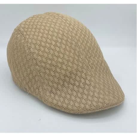 Stylish Gold Net Holes Mens Papas Panama Cap