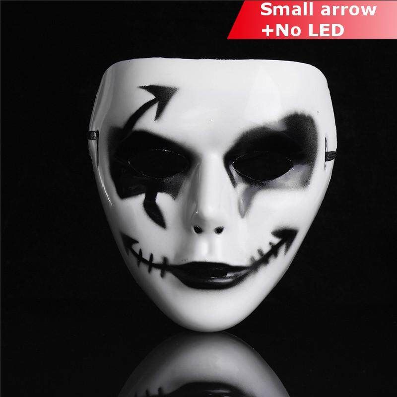 LED EL Luminous Flashing Face Party Masks Light Up Dance Halloween Cosplay