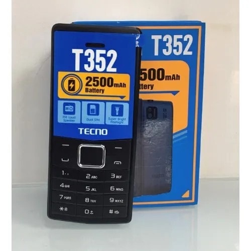 T352 - Dual Sim - Camera - Flashlight - Fm - 2500mAh - Black