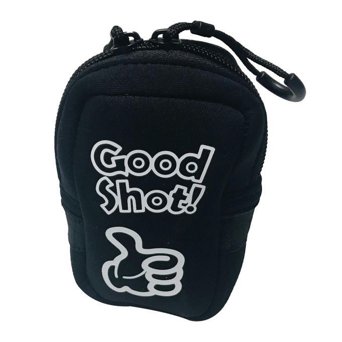 Neoprene Golf Range Finder Bag Pouch Case Holder With Carabiner Black