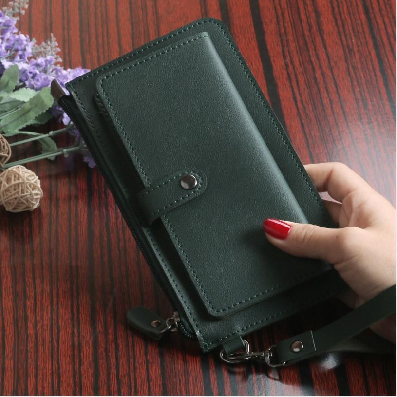 New Ladies Long Wallet Casual Zipper Buckle Card Bag Super
