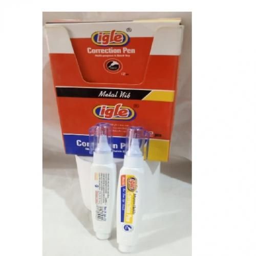 (5 Packets) Quick   Drying   Correction  Pen  White  (IN A PACK OF 12)