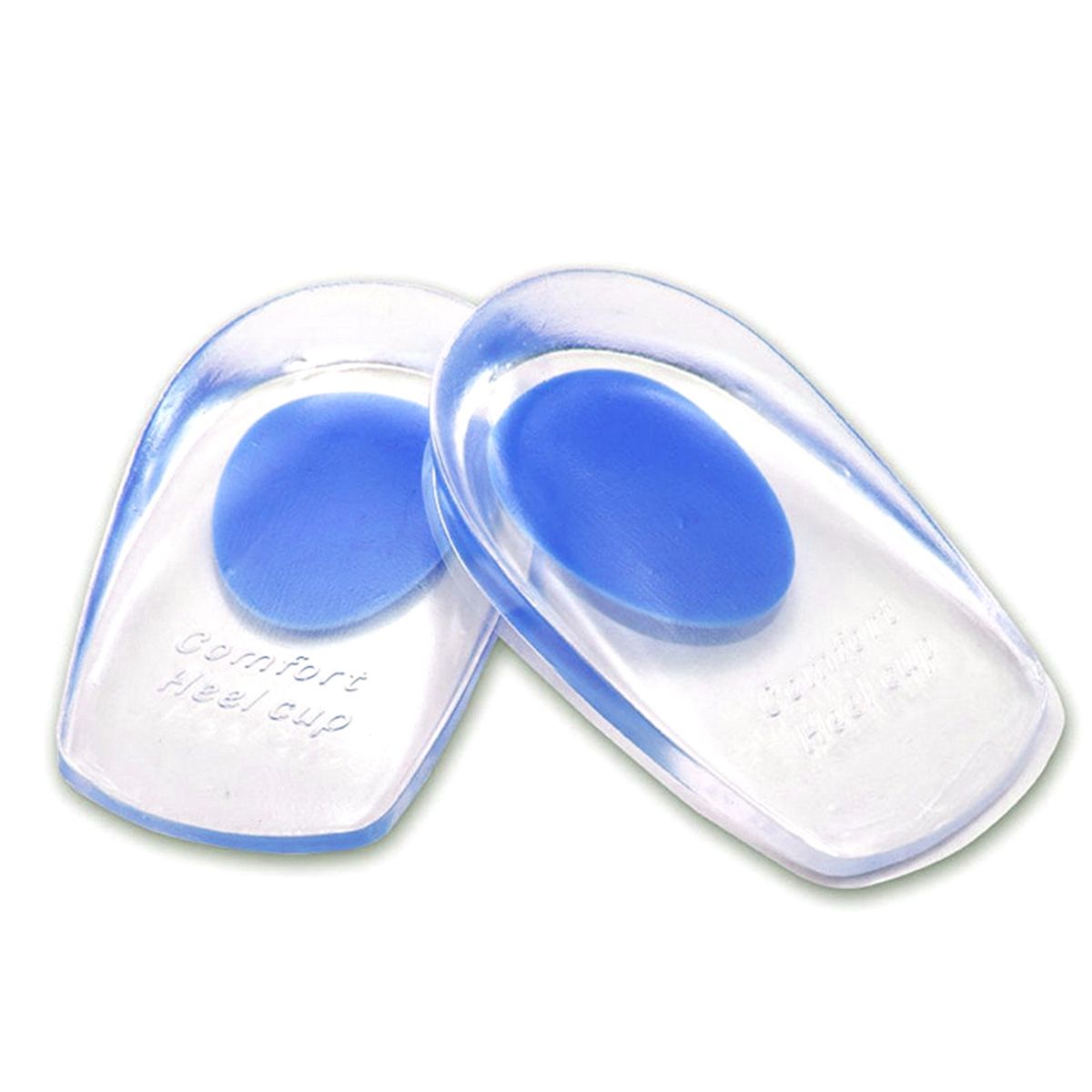 1 Pair Silicone Heel Cups Pads Shoe Inserts Soft Anti-slip