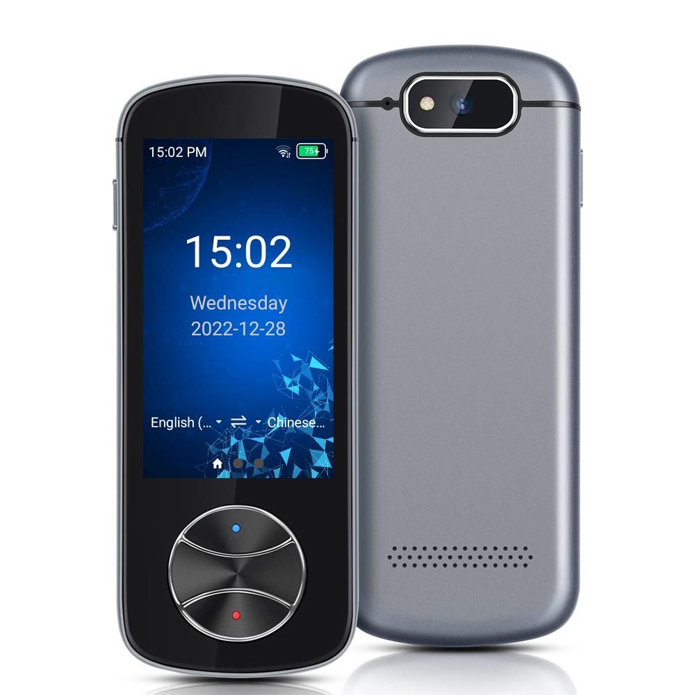 3.0in IPS Touch Screen Intelligent Translator 1500mAh Automatic Converter Electronic Interpreter Compatible with Android