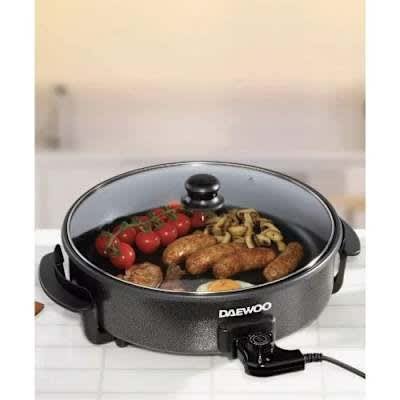Electric Cooker Pan With Glass Lid Non Stick - Pizza - 40cm - 1500W