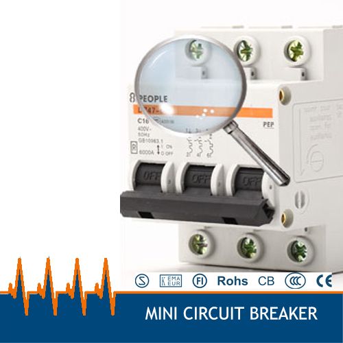 DZ47-63 16A AC380v 3 Phase Overload Protection Mini Circuit