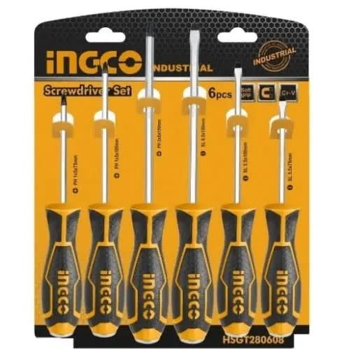 Ingco Screwdriver Set - 6 Pieces
