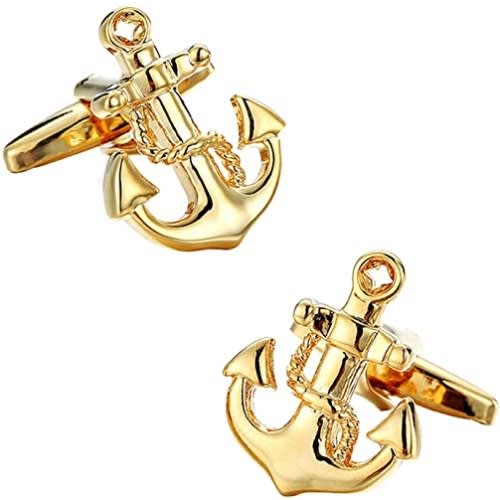 Anchor Cufflinks - Gold