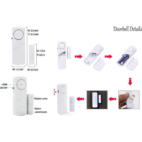 Window Alarm - 100db -30cm - 2pcs