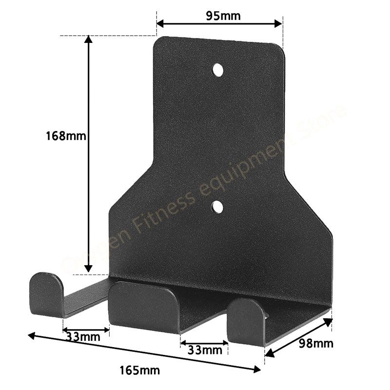 Wall Mounted Hanging Bar Holder Single Double Barbell Storage Gym Or Home Space-2