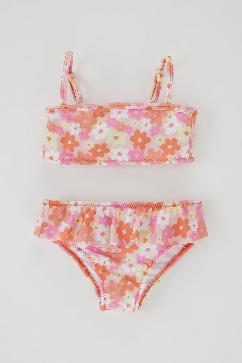 2 Piece BabyGirl Casual Regular Fit Woven Bikini - Red