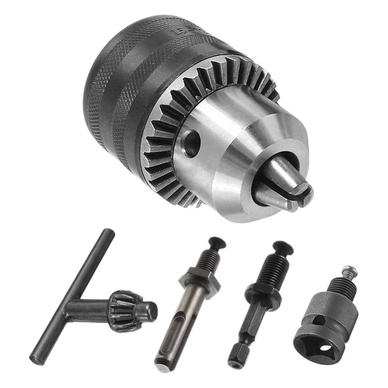 5Pcs Precise Keyed Drill Chuck Converter Tool Kit Drill