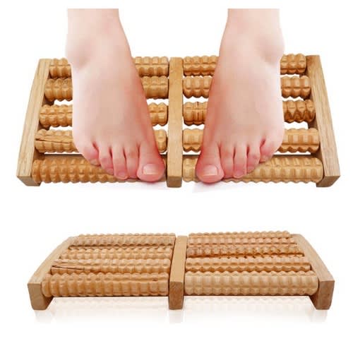 5 Rows Wood Foot Massager- Stress Relief Feet Massage
