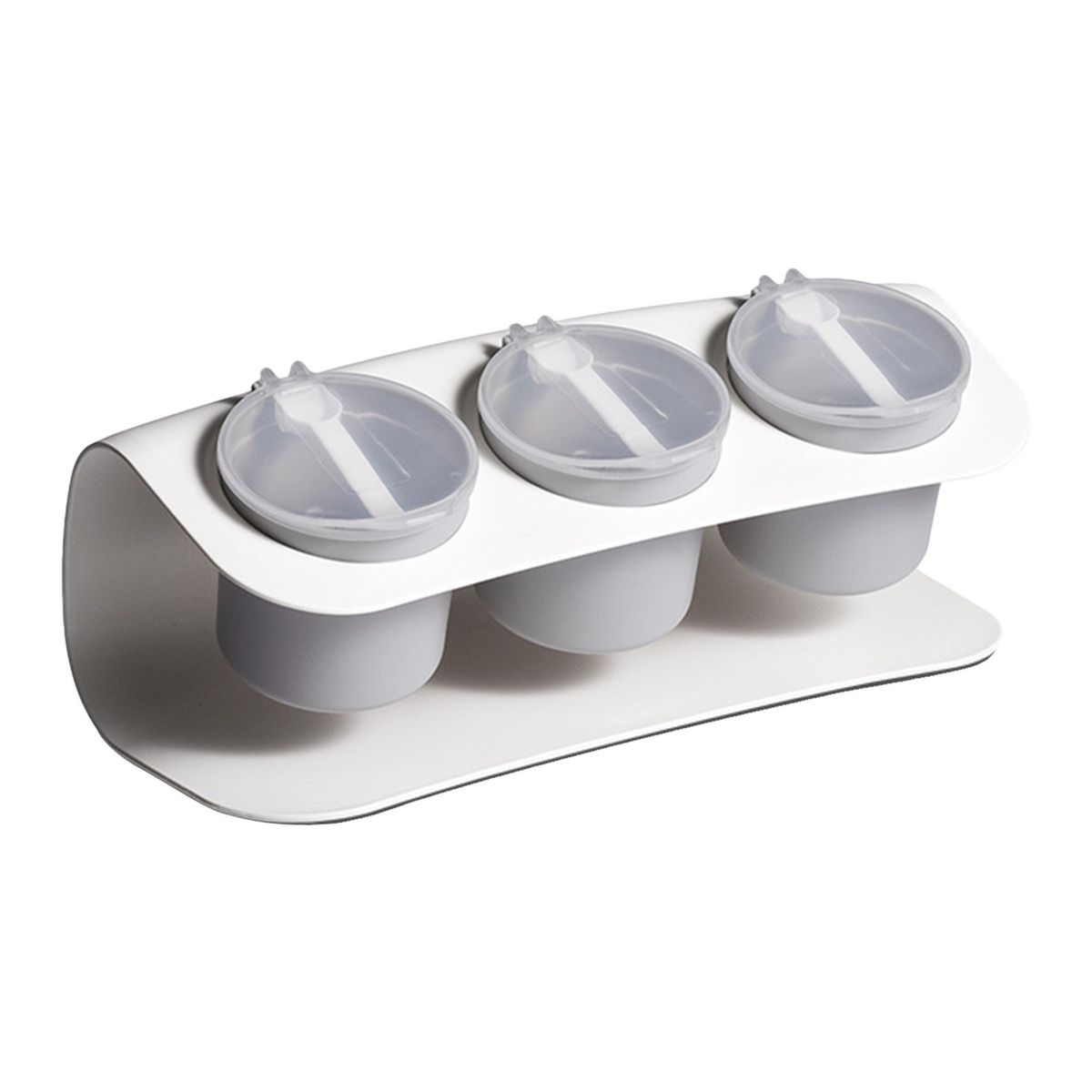 Spice Container Set With Lids And Spoons Seasoning Box Salt