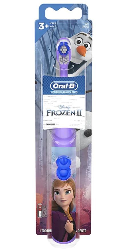 Disney Battery Toothbrush For Kids, Rotating Head (Frozen)