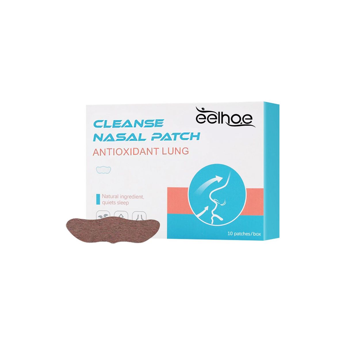 EELHOE 10 Patches Antioxidant Lung Cleanse Nasal Patch Cleaning Lung Repair Stickers Promote Healthy Breathing & Oxygen Exchange