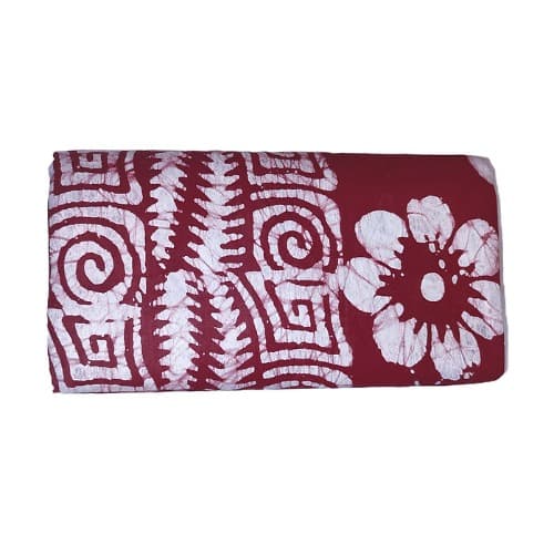 Handcrafted Batik Cotton Fabric - Premium Soft-Touch Wine - Approx. 5 Yards