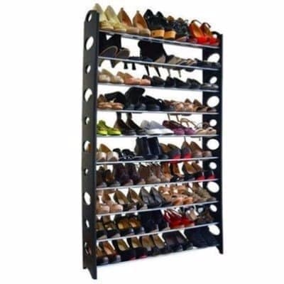 50 Pairs Stackable Shoe Rack