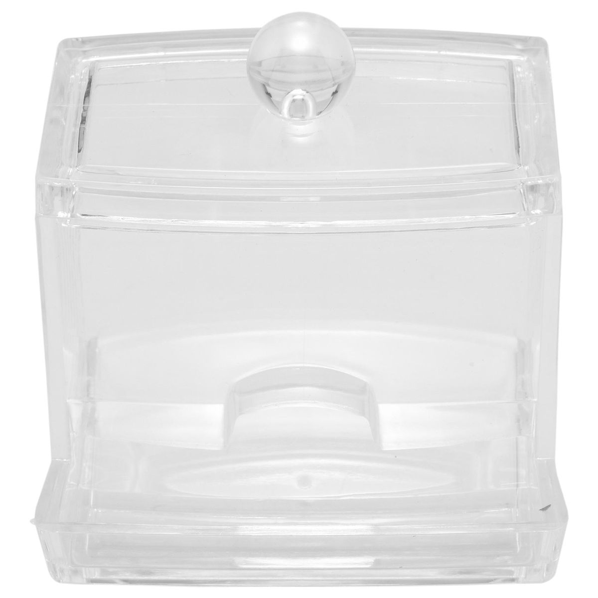 Cotton Swab Storage Dispenser Clear Cotton Ball Swab Holder Cotton Bud Storage Box Cosmetics Makeup Storage Holder Box Organizer Container With Lid