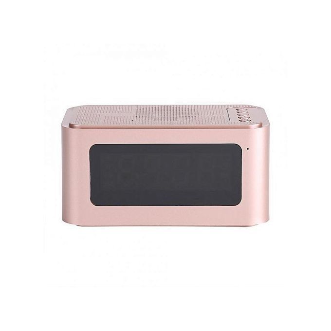 Multi-function Bluetooth Digital Alarm Clock LED Stereo Speaker FM Radio/MP3 Player/TF Gold HT-S