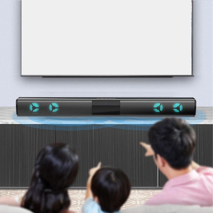 TV Sound Bar 3D Stereo Surround Soundbar Speaker With Colorful Box