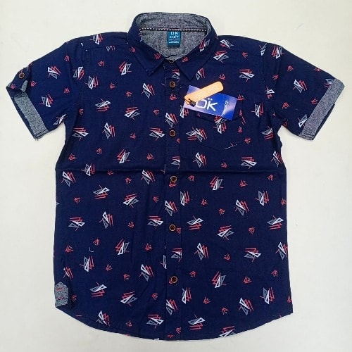 Children Boys Vintage Short Sleeve Shirt