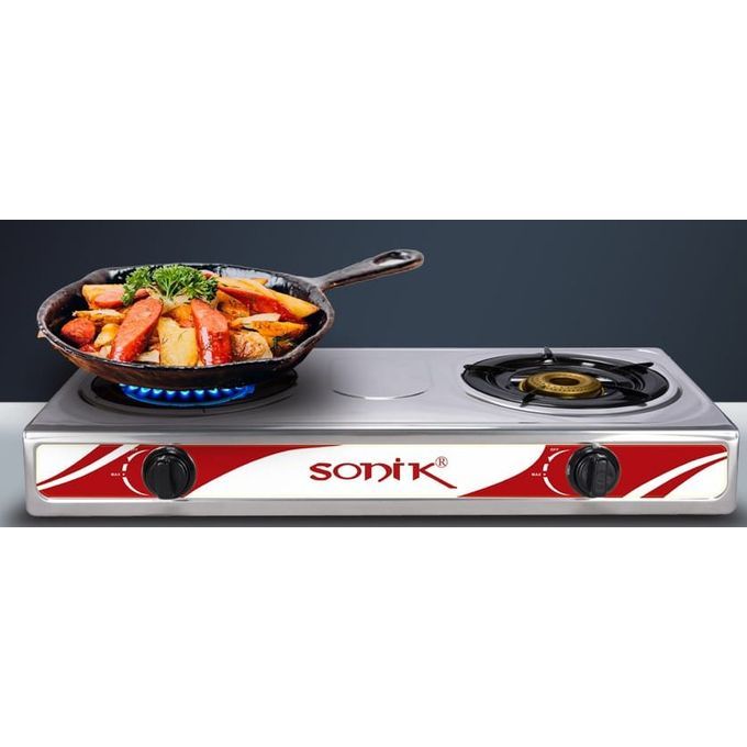 2 Burners Low Gas Consumption Auto Ignition Gas Cooker