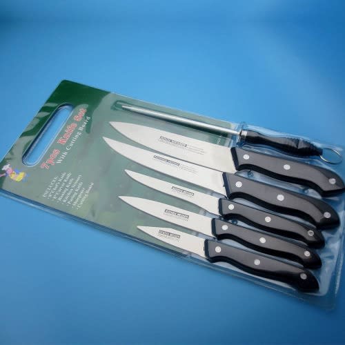 6 Sets Of Kitchen Knives With Chopping Board