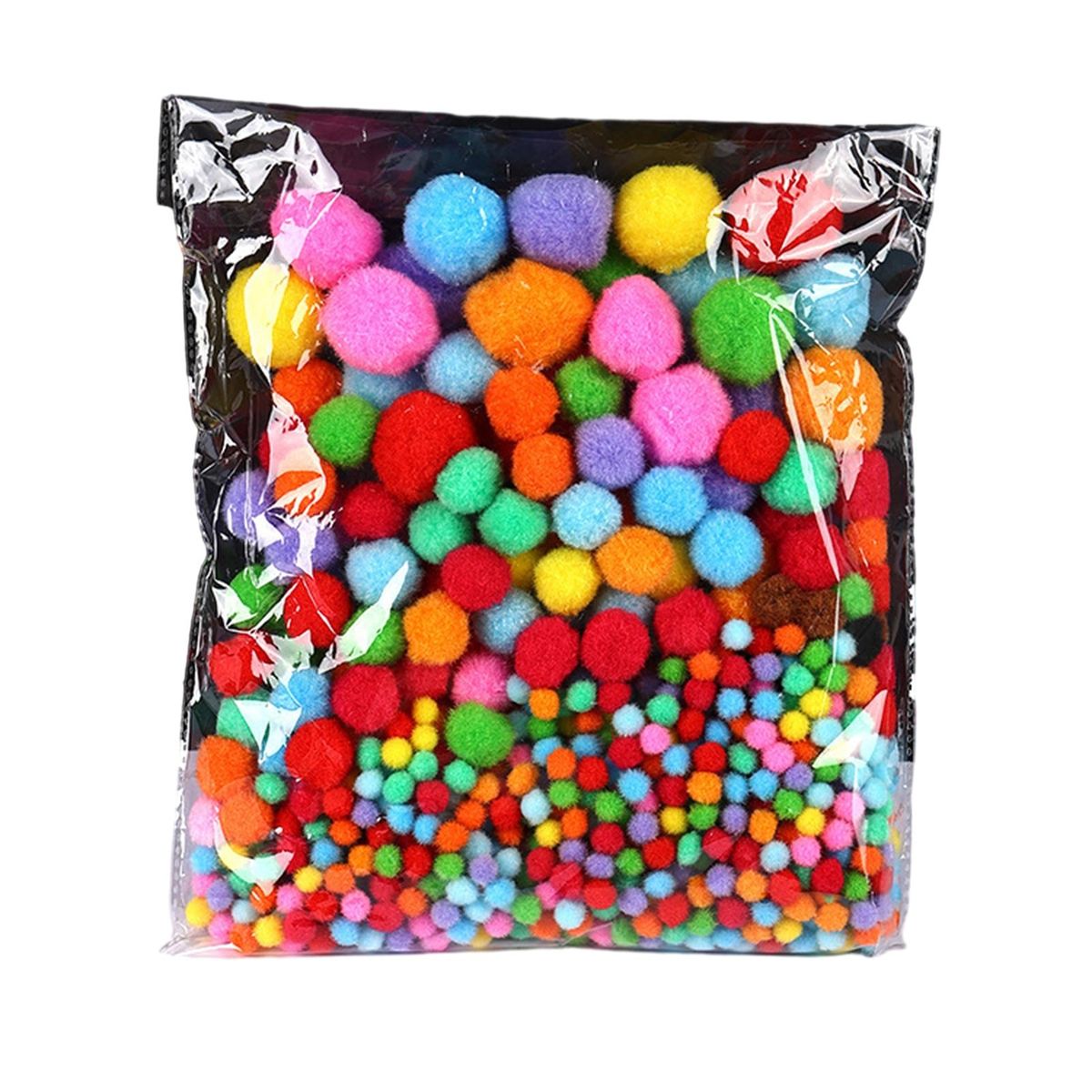 Diy Craft Materials 800pcs Soft Plush Pom Poms Colorful Fluffy for Diy Multicolor