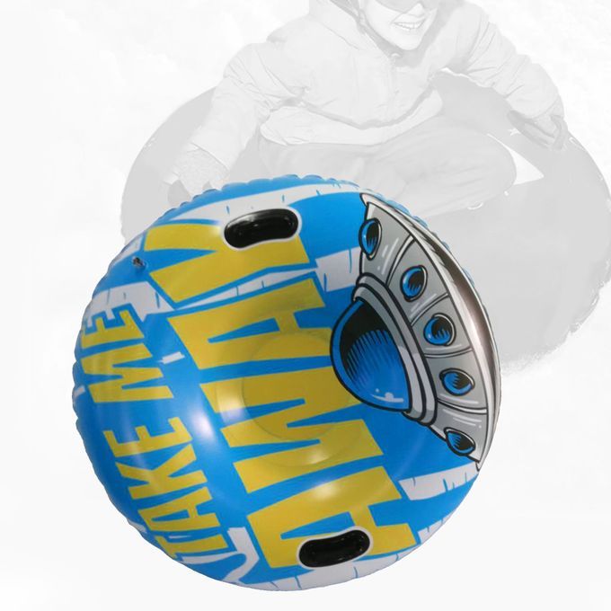 Portable Inflatable PVC Snow Tube Winter Sport Thicken Bottom 90cm