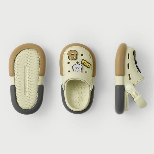 Mario Kids Clog Sandals- Beige