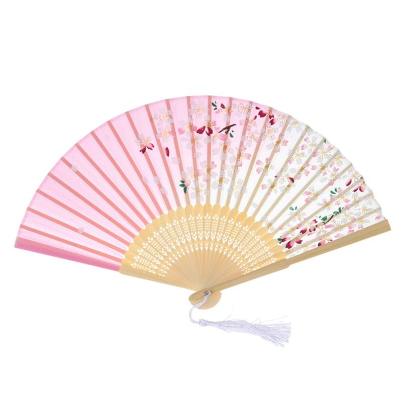 Folding Hand Fan Dancing Pattern Lace Butterfly Dress Fold And Style Bar Flower Chinese Fan Vintage Fancy