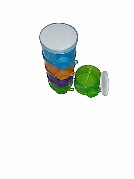 Generic Milk/Cereal Dispensing Bowl 4 In 1 - Multi Colourfashion