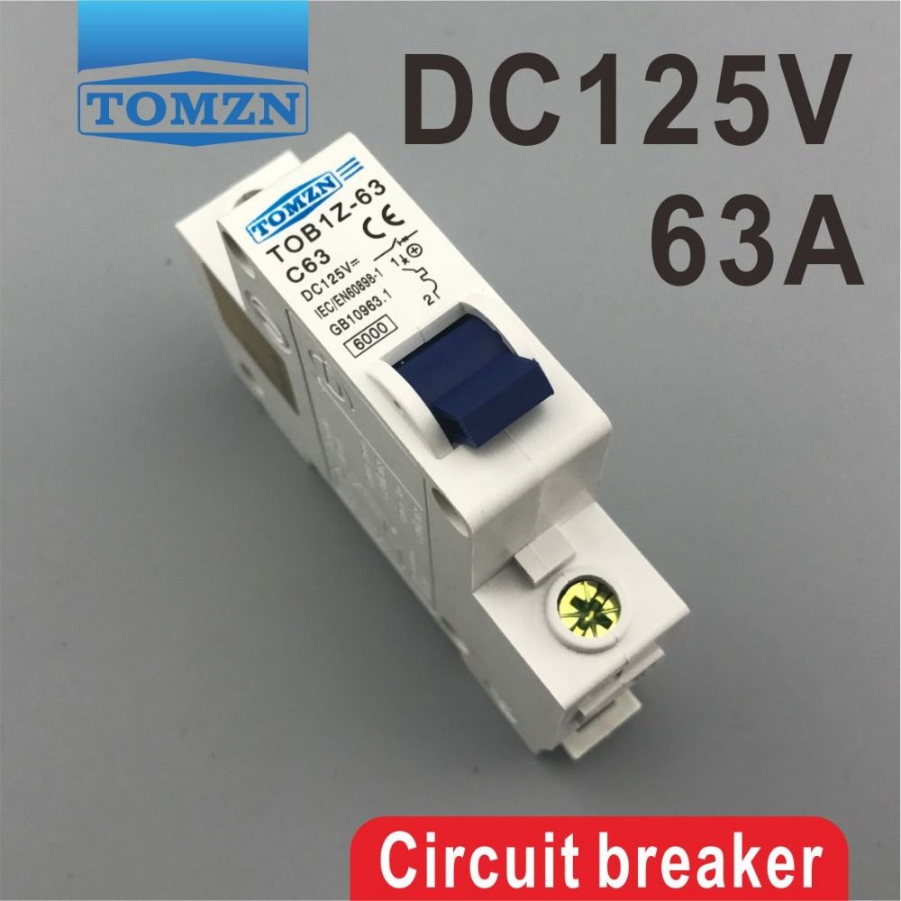 DC 1P Circuit 63A Breaker 125V