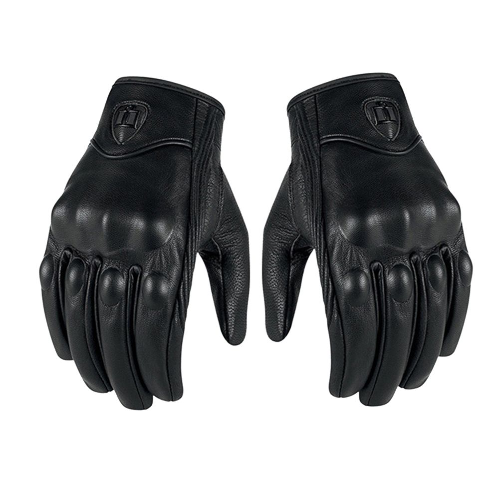 Genuine Leather Gloves Motorcycle GP Glove Touch Screen For