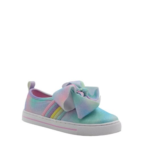 High Top Bow Unicorn Pastel Colored Sneakers- Rainbow