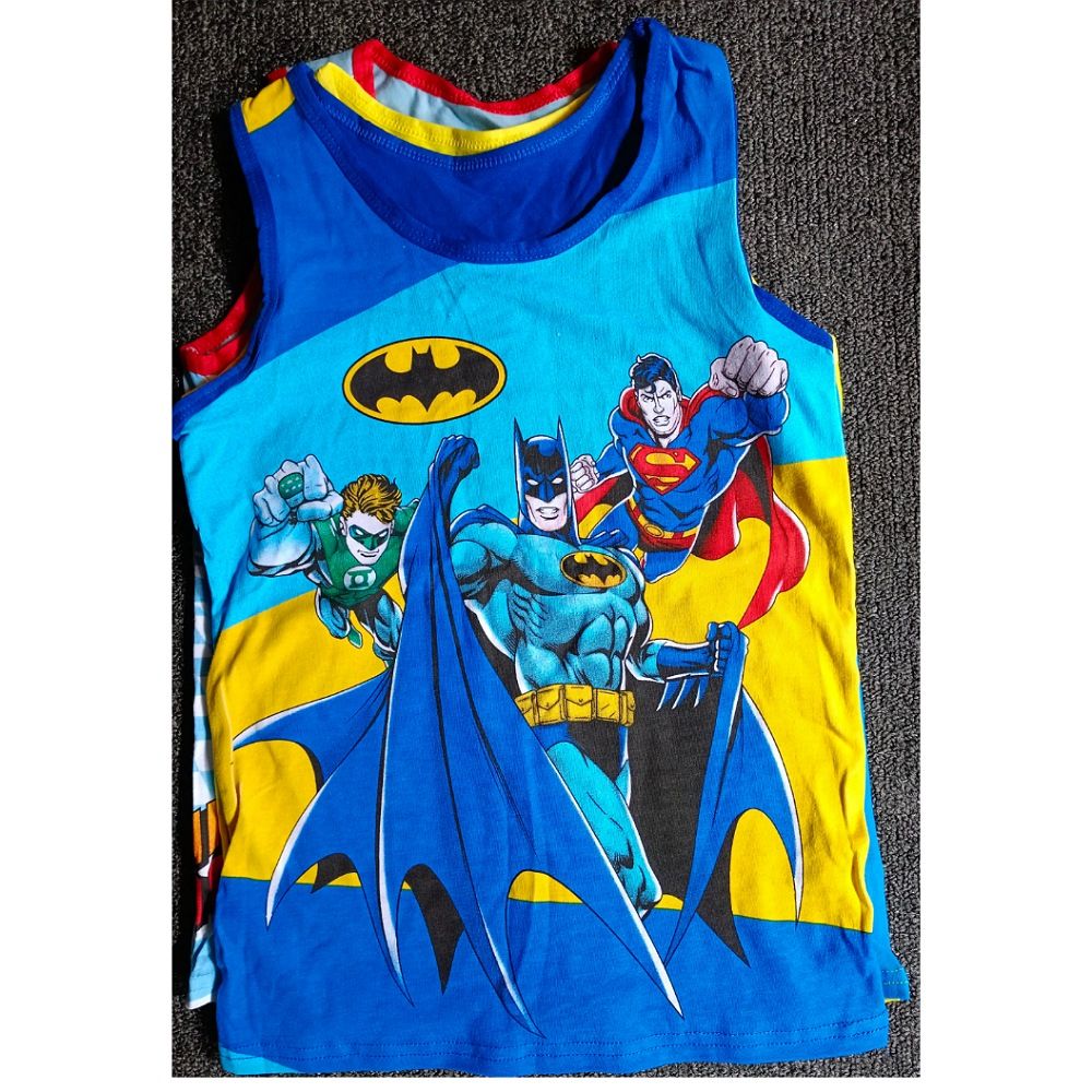 3pcs Cartoon Characters Boys Colourful Singlet