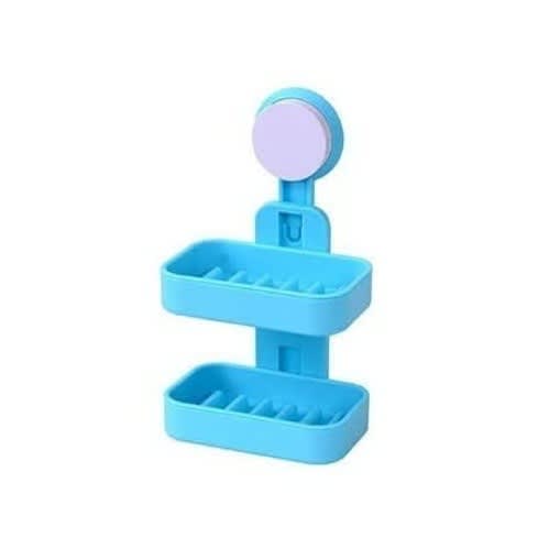 2 Layers Double Soap Holder- Blue