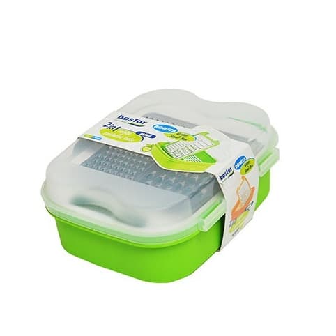 Midi Grater With Saver Box - Green + Free Milo Sachet