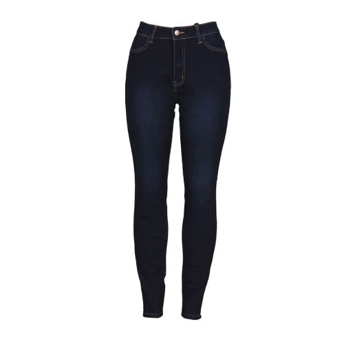 High Waist Denim Trouser- Blue