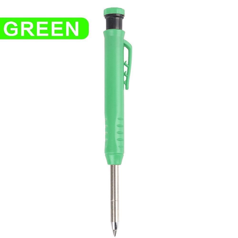 1PC Carpenter Pencil with Built-in Sharpener Green