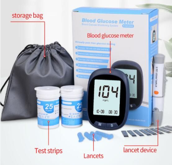 Blood Glucose Monitor Glucometer Sugar Diabetes Tester