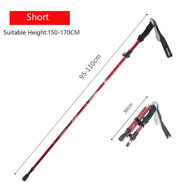 Anti Shock Walking Stick Telescopic Baton Trekking Stick