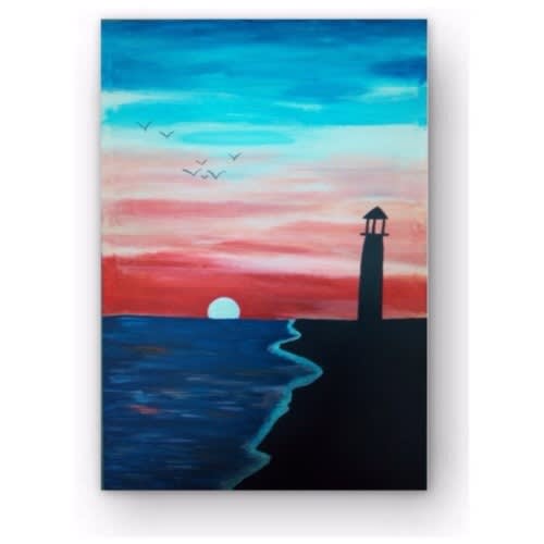 Wall Art Canvas Painting 30 inches by 42 inches  - Ready To Hang - Landscape