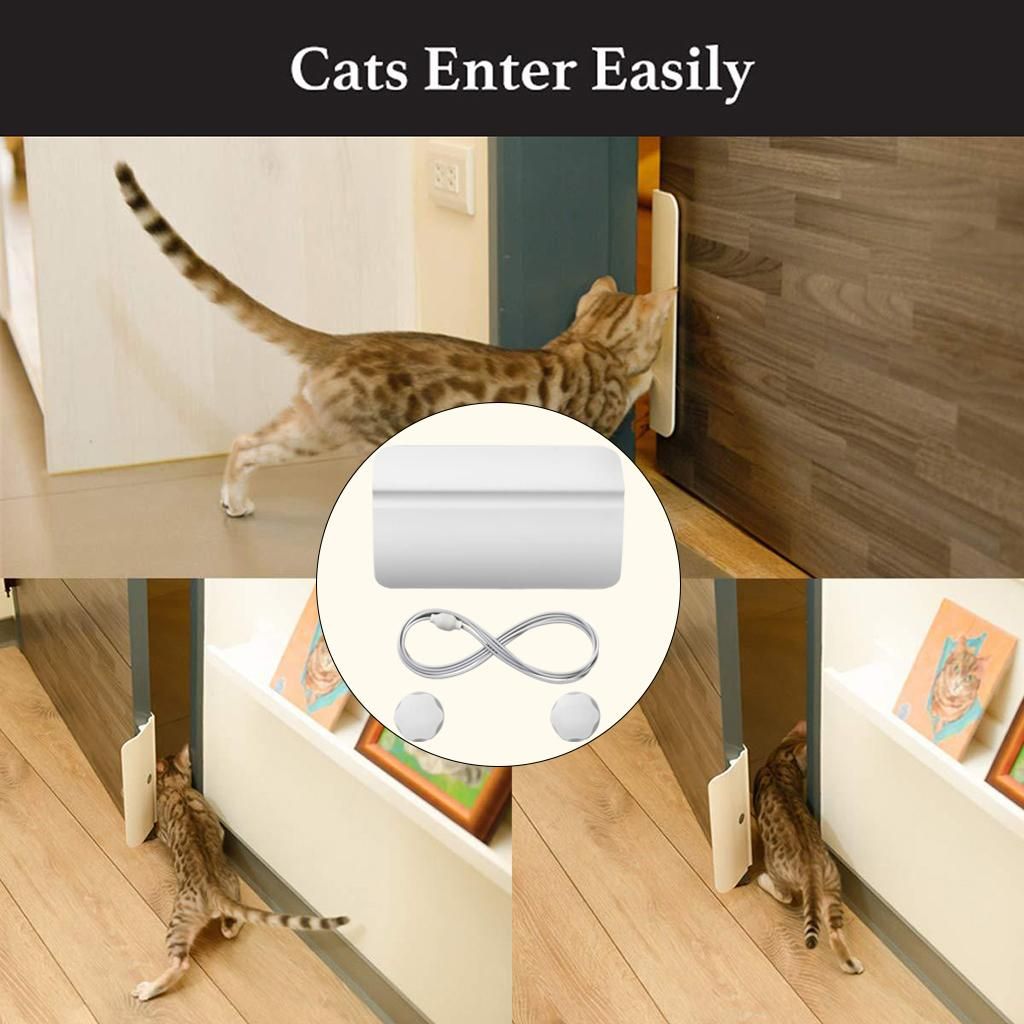 Automatic Pet Door Openings Doorway Adjustable White