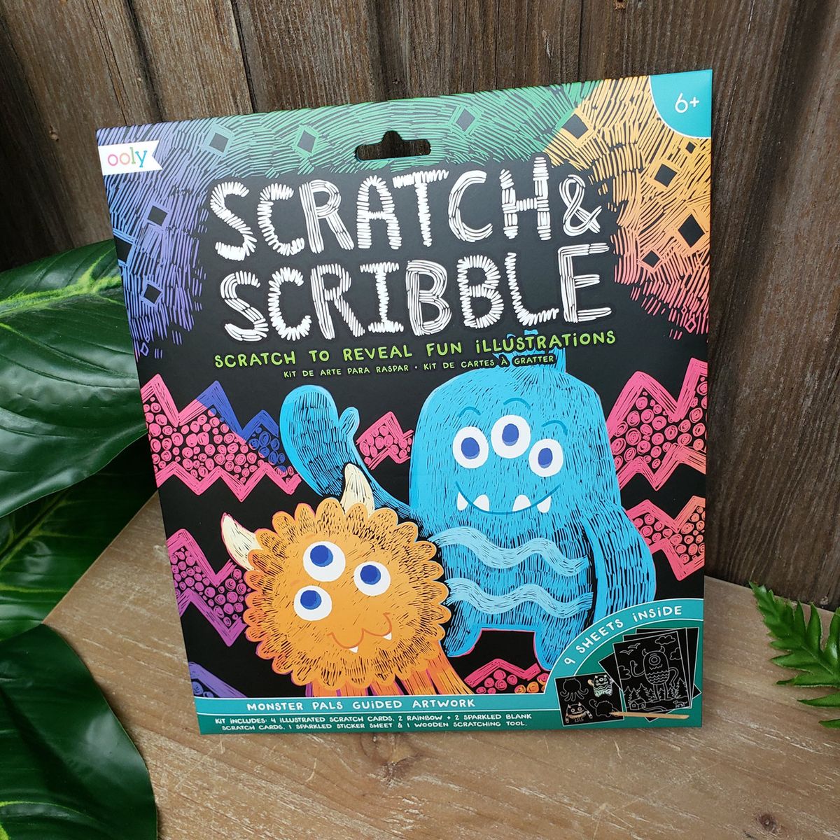 Scratch & Scribble Art Set Scratch Kit - Monster Pals