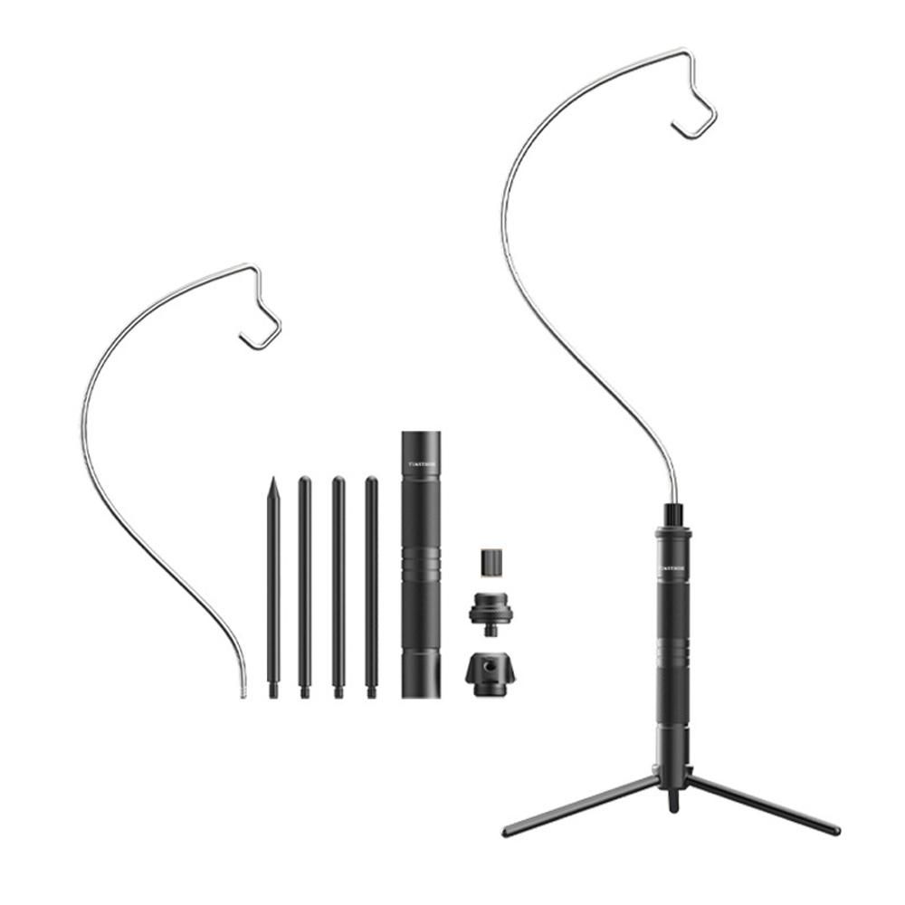 Lightweight Aluminum Alloy Light Holder Detachable Lamp Stand Outdoor Portable Easy To Build Lamp Holder with Tripod Multifunctional Lamp Camera Rack Camping Accessories