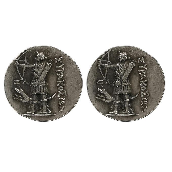 2Pcs Greek Mythology Coin Artemis Goddess Of Hunt Famous Greek Coins