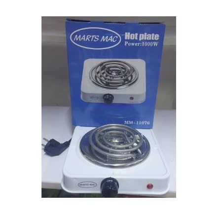 Single Rin Hot Plate 1000w - Marts Mac Electric Cooker Hot Plate - 1 Head - Mm-11076