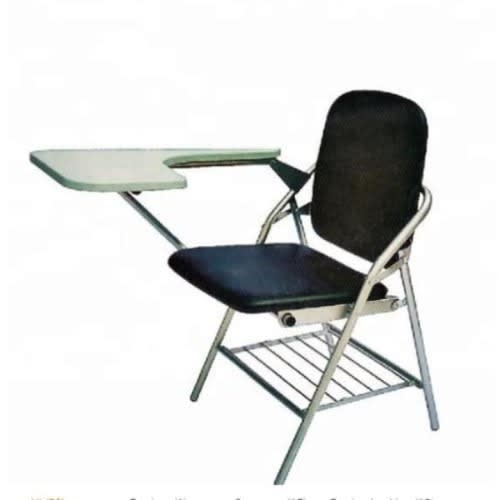 Folding Study Or Training Chair With Writing Pad - Set Of 4